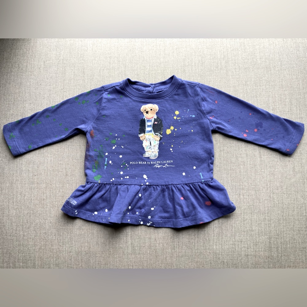 Polo Bear by Ralph Lauren jersey peplum top